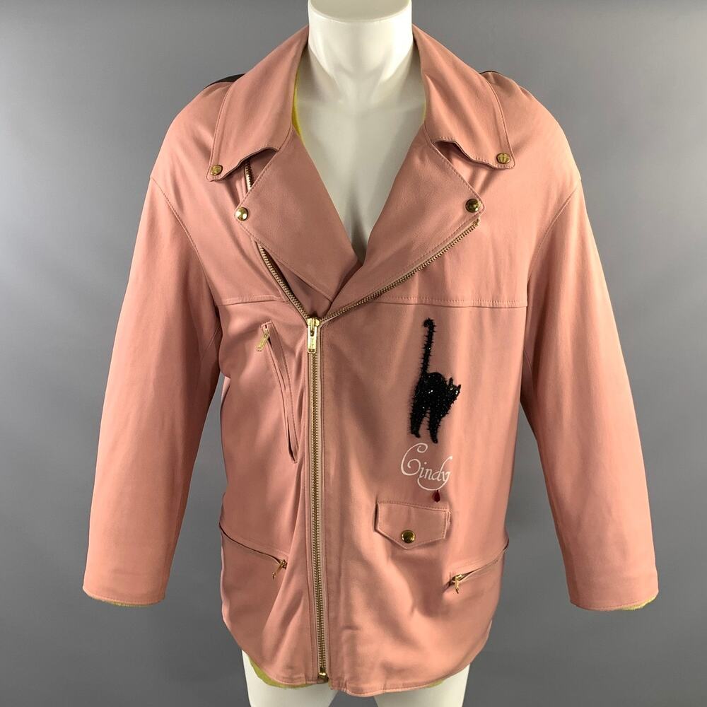 UNDERCOVER Size M Pink Leather Reversible Jacket